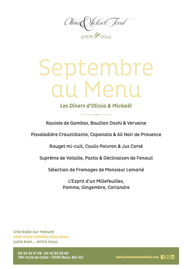 menu septembre 2024 