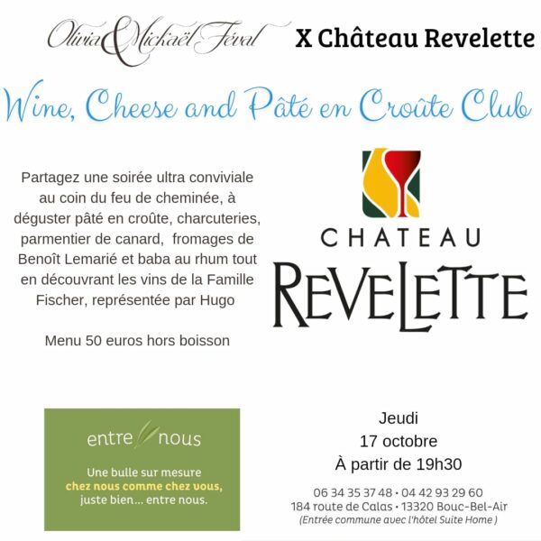 the wine, cheese & pâté en croûte club 17 octobre 2024