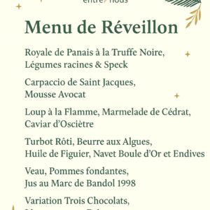 menu réveillon 2025