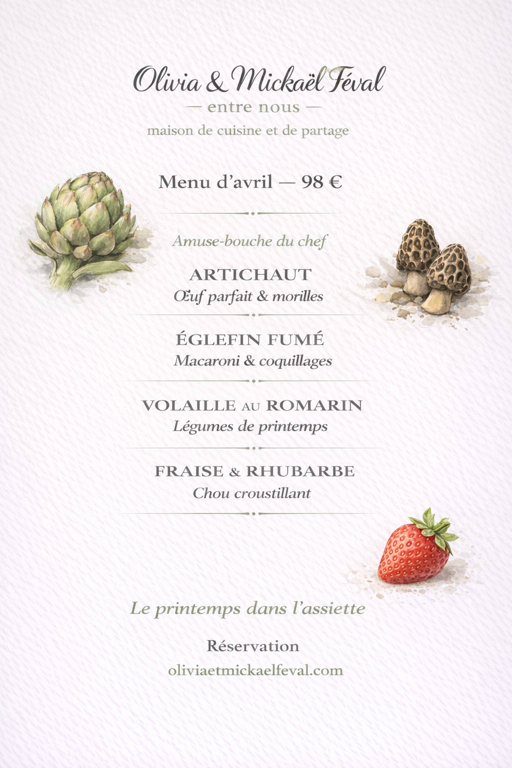 avril au menu