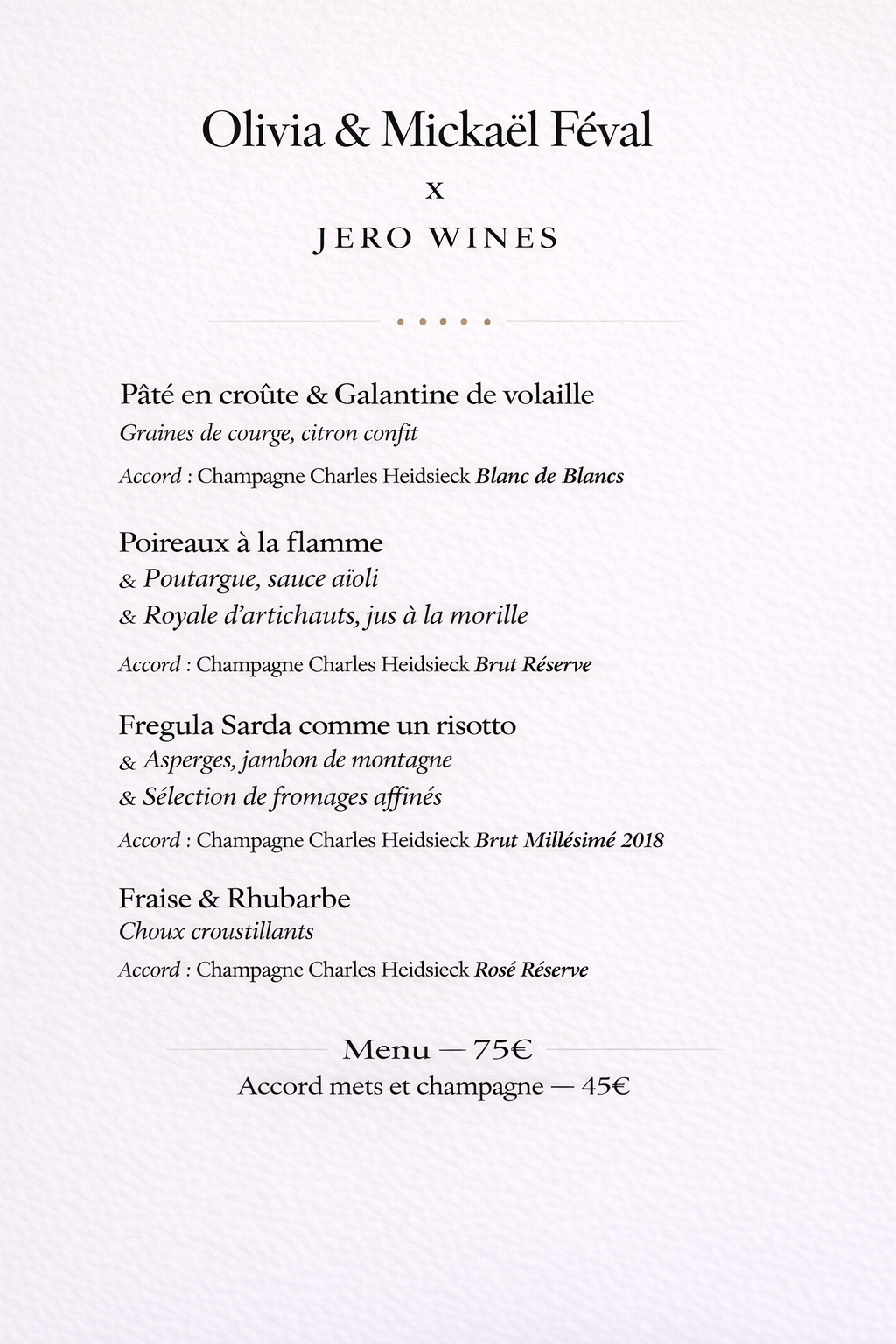 soirée heidsieck 9 avril